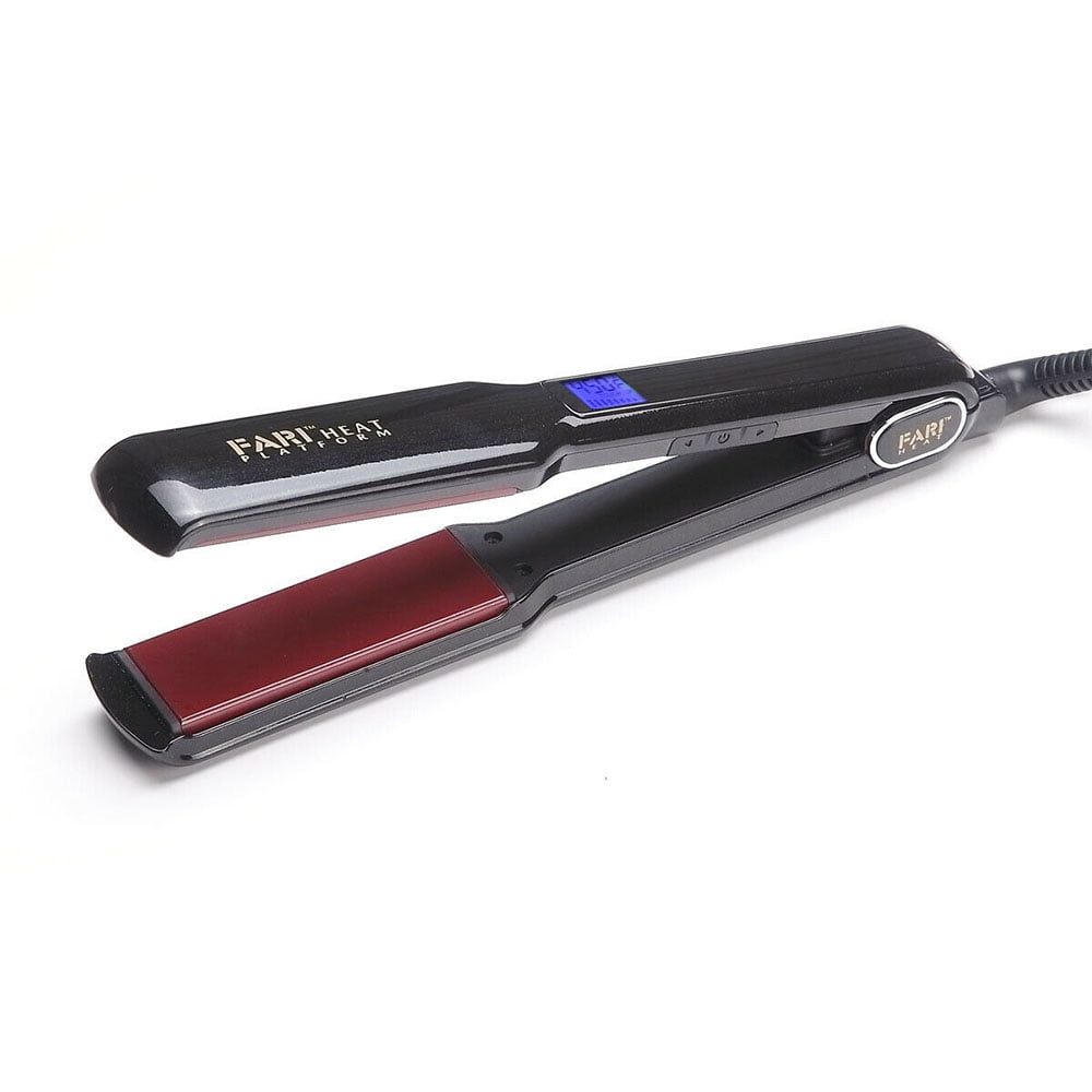 Salon Flat Iron Hair Straightener, Dual Voltage Negative Ion Flat Iron with Titanium Plates Get