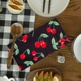 thumbnail image 5 of YladaFaie Cherry Pattern Kitchen Towels, 2 Pack Wreath Tea Dish Towels, Absorbent Drying Cloth Tea Towels for Cooking Baking, 16 x 24 Inch, 5 of 7