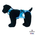 thumbnail image 4 of Barkertime Blue Camo on Sky Blue Escape-Proof Premium Waterproof Dog Diaper Overall - Made in USA, 4 of 8