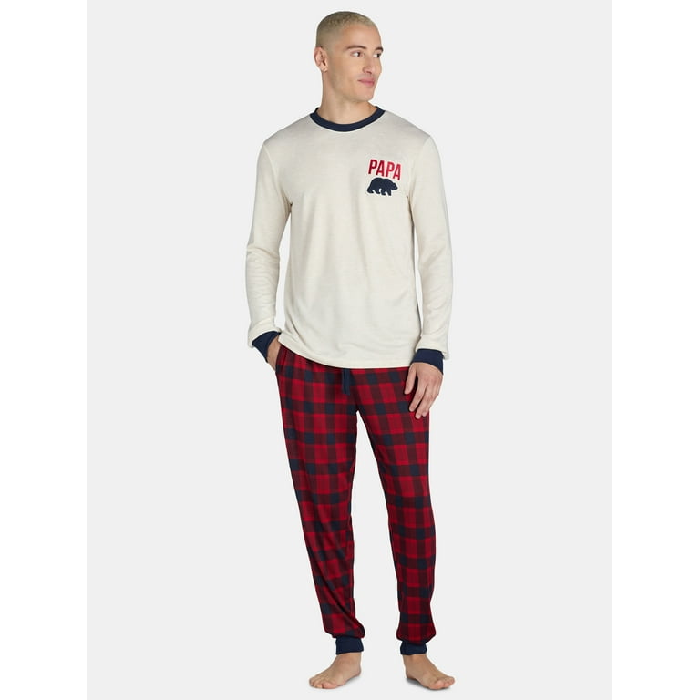 Dearfoams Men s Matching Family Pajama Set Mama Bear 2 Piece Sizes S 3XL Walmart
