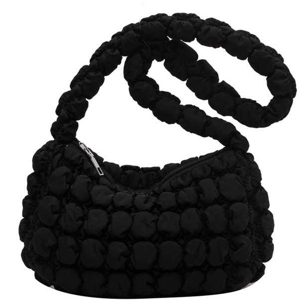 Bolsos tipo hobo con burbujas para mujer, bolso de mano acolchado para mujer, bolsos cruzados acolchados para mujer, bolso tipo hobo ligero y moderno, bolso de hombro acolchado