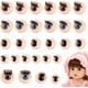 thumbnail image 1 of 16 pares de ojos de seguridad 3D con pestañas, 4 estilos de ojos para marionetas, manualidades Amigurumi, ojos móviles de dibujos animados, ojos de plástico semiredondos., 1 of 5