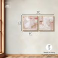 thumbnail image 5 of Blush Pink Modern Minimalist Pair Canvas Print Abstract Wall Art Set by Art Remedy, Gold Frame, 30 x 30, 5 of 6