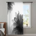thumbnail image 4 of Grey Bohemian Sheer Curtains 72 Inches Long, Boho Modern Floral Abstract Ombre White Light Filering Curtains, Breathable Simi Curtain Privacy Drapes for Living Room Bedroom Window Treatment, 4 of 9