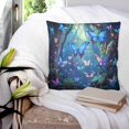 thumbnail image 3 of Pillow Covers 24x24 Set of 2, Blue Butterfly Throw Pillow Covers Decorative Couch Cushion Cover, Modern Art Forest Butterflies Microfiber Soft Square Pillowcases for Bedroom Living Room Sofa, 3 of 7