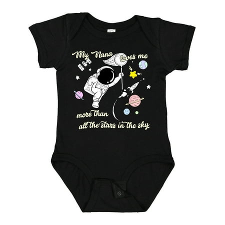 

Inktastic My Nana Loves Me Gift Baby Boy or Baby Girl Bodysuit