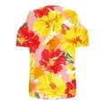 thumbnail image 6 of Womens Tops Plus Size Short Sleeved V-Neck Off Shoulder Printing Blouses Yellow XXL, 6 of 6