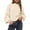 Beige, variant on Sweaters for Women Fall Crew Neck Lantern Long Sleeve Oversized Sweater Casual Knit Winter Pullover Tops