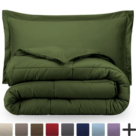 Fur Twin Xl Comforter Ultra-Soft Premium 1800 Series Goose Down Alternative Comforter Set - Hypoallergenic - All Season - Plush Fiberfill, Twin Extra Long (Twin/Twin XL - Green) ()