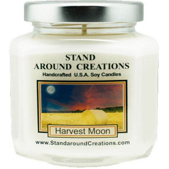 HARVEST MOON HEX 6-OZ. ALL NATURAL SOY CANDLE