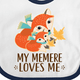 thumbnail image 4 of Inktastic My Memere Loves Me Fox Boys or Girls Baby Bib, 4 of 4
