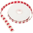 thumbnail image 1 of GOOHOCHY 1 rollo de cinta de regalo cortable, cinta para manualidades, cinta para hacer moños, cinta con patrón de corazón, 1 of 8