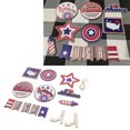 thumbnail image 4 of Independence Day Wooden Decoration, Good In Shape Tray Wooden Ornament  For Gift Making Type 8, 4 of 8
