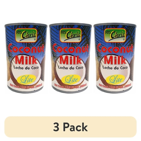 (3 pack) Mrs. Chris Lite Coconut Milk, 13.5 fl oz