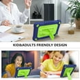 thumbnail image 6 of All-New Kindle Fire 7 Tablet Case (12th Gen, 2022 Release) SOATUTO Lightweight Armor Cover Full Body Rugged Hands Free Viewing Stand Fire 7 2022 Tablet Case for Amazon Fire 7 Kids Tablet - Navy+Green, 6 of 6