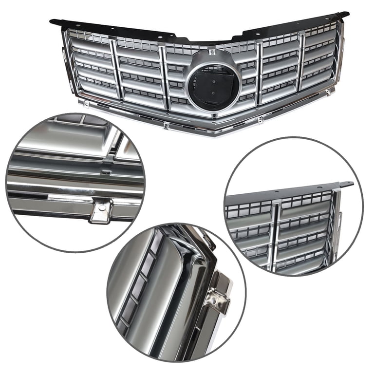 Labwork Front Bumper Upper Grille Chrome Mesh Grill For Cadillac Srx 2013 2014 2015 2016 Labwork Front Bumper Upper Grille Chrome Mesh Grill For Cadillac Srx 2013 2014 2015 2016