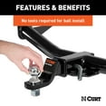 thumbnail image 4 of CURT 42225 Switch Ball Trailer Hitch Ball Set, 3-Piece Pack, 5, 000 lab TW, 4 of 4