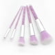 thumbnail image 1 of Set de brochas de maquillaje HUOGUO Purple Particle Transparent 5 piezas, 1 of 5
