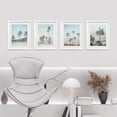 thumbnail image 2 of PixonSign Framed Wall Art, Washed Out Tropical Island Posters, Set of 4 Island Palm Tree Beach Landscape Prints Wall Decor, Nature Wilderness Wall Décor for Living Room, Bedroom - 11"x14" White, 2 of 5