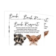 thumbnail image 2 of Inkdotpot 30 Books For Baby Shower Request Cards Bring A Book Instead Of A Card Raccoon and Fox Jungle Animals Baby Shower Invitations Inserts Games, 2 of 6