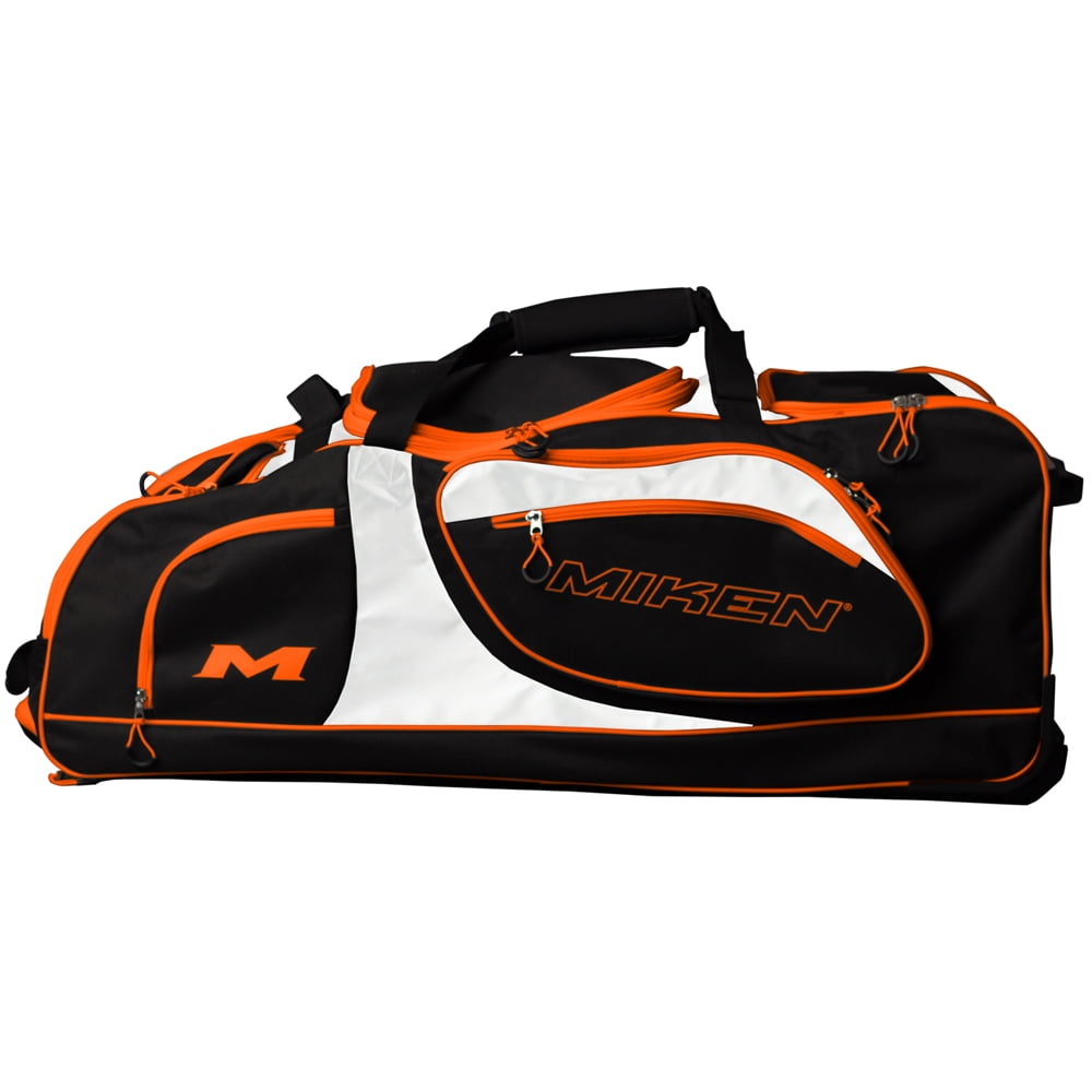 Miken Championship Wheeled Slowpitch Softball Equipment Bag (Black