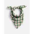 thumbnail image 2 of Holiday Time Woven Winter Plaid Bandana, Once Size, Ivory/Multi, Cotton, 2 of 4