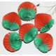 thumbnail image 5 of Paquete de 6 bolas de fresa en forma de panal de 8" - Decoraciones de fresas de papel tisú Rojo Verde MX-0129094FYD, 5 of 5