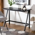 thumbnail image 2 of SAFAVIEH Redding Solid Classic Modern Writing Desk, Black, 2 of 11