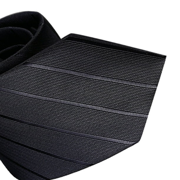 Corbata con cremallera para novios de boda formal, poliéster