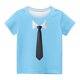 thumbnail image 2 of Niño Pequeño Camisa de Pascua Chico Manga Corta Camiseta Gráfica Cuello Redondo Crop Top para 3-14 Años Niñas Y Chico, 2 of 3