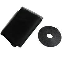 DIY Self-Adhesive Window Screen Netting Mesh Curtain, 130X150cm (Approach 51.18x59.05 Inches), with Sticky Tape, Fitted to Multiple Windows (1 Pack, Black)