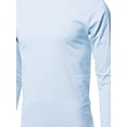 thumbnail image 4 of FashionOutfit Men's Causal Solid Basic 100% Ring Spun Cotton Long Sleeve T-shirt, 4 of 4