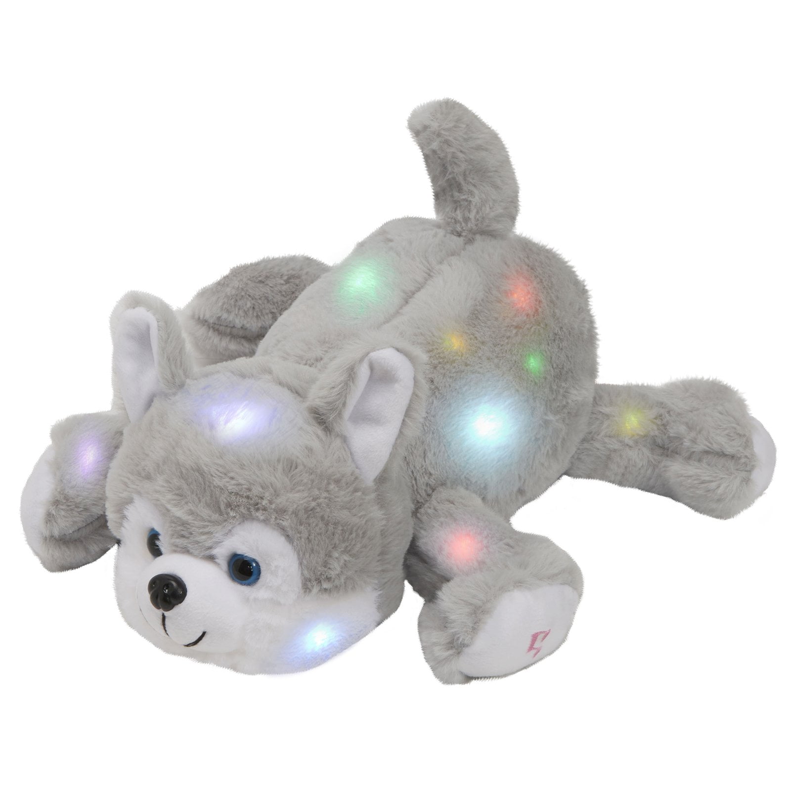 SpecialYou Glow Dragon Light Up Stuffed Animal Soft LED Plush Toy Glitter Gift for Kids Boys Girls Companion Pet Present for Holiday Birthday Purple. 
