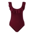 thumbnail image 3 of MKLEKYY Traje De Baño Mujer Natacion 2023 Solid Bikini Swimsuit Women'S Sexy Little Ruffle Swimsuit, 3 of 5