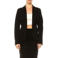 thumbnail image 5 of Women's Elegant 2-Piece Suit Set, Open Front Blazer and Pencil Skirt Workwear Outfit, 5 of 7