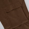 thumbnail image 7 of Dresfit Mens Cargo Shorts Elastic Waist Solid Below Knee Capri Shorts Sumemr 2026 Baggy Relax Fit Long Shorts Breathable Lightweight Sweatshorts Brown M, 7 of 7
