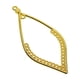thumbnail image 5 of 10 pares de elegantes dijes con forma de hoja para collares, pulseras, pendientes y manualidades. dorado, 5 of 9