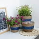 thumbnail image 2 of Macetero de algas marinas, cesta tejida a mano para plantas, maceta para interiores y exteriores, 2 of 5