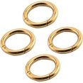thumbnail image 4 of PinesC 4 Pcs 1/2in Inner Diameter Metal O Ring Sliver Assorted Multi-Purposefor Hardware Bags Ring Hand DIY Accessories（Golden) Golden, 4 of 4