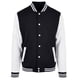 thumbnail image 1 of Build Your Brand - Chaqueta Basic College para Hombre (Rojo, Blanco), 1 of 3