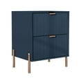 thumbnail image 4 of FESTIVO Modern 2-Drawer Nightstand Bedside Table End Table Furniture - Navy, 4 of 8