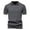 Dark Gray, variant on Mens Golf Shirts Short Sleeve Quarter Zip Knit s Slim Fit Textured Stretchy Shirt for Men XXL