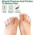 thumbnail image 5 of GIXUSIL 10 Pack Bunion Corrector Pinky Toe Separator, Soft Silicone Gel Little Pinky Toe Protectors Sleeve for Calluses, Blisters, Corns and Pain Relief from Friction, Fits Men and Women（Transparent）, 5 of 5