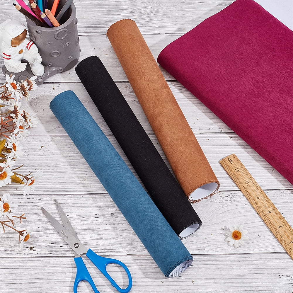 4 Colors 51.2 x 11.8 Book Cloth Cover Suede Fabric Surface Paper Backed Bookbinding Bookcloth Red Black Hardcober Textbook Book Binding