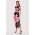 thumbnail image 2 of Women's Floral Mesh Sleeveless One Shoulder Dress, 2 of 3
