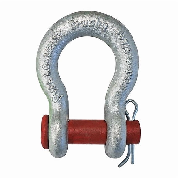 Crosby Anchor Shackle,3/4" Body Sz,Galvanized 1018133