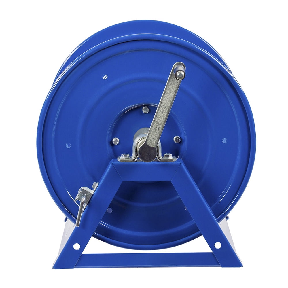 Coxreels 1125 Series Steel Hand Crank Hose Reel 100 Foot Hose Capacity, Blue