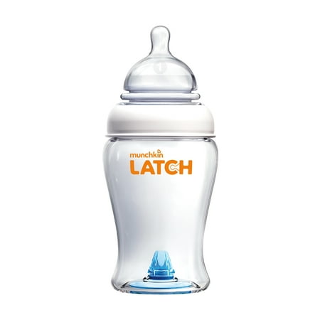 Munchkin LATCH Anti-Colic Baby Bottle with Stage 1 Nipple, BPA Free, 8oz