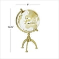 thumbnail image 4 of DecMode 8" Gold Globe with Tripod Base, 4 of 9