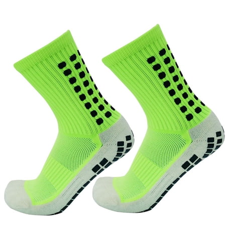 Outdoor Backpacking 1Pair Unisex Trekking Breathable Basketball Non Slip Comfortable Football Socks Soccer Socks Cycling Socks Sports Sock FLUORESCENT GREEN